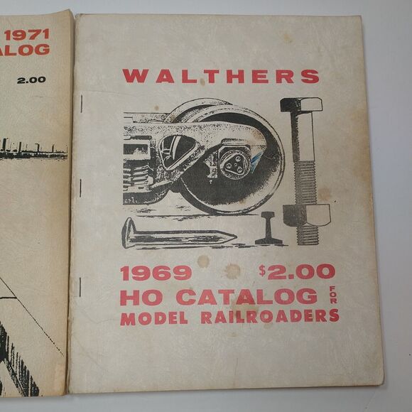 2 Walthers HO Catalogs 1969 and 1971 Model Railroad Reference Books Vintage - Picture 2 of 9